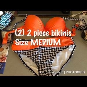 (2) med bikini swimsuits